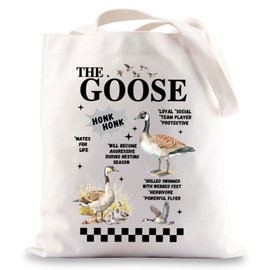 MYSOMY Goose Tote Bag Goose Lover Gifts Goose Themed Gifts Goose Mom Gifts Silly Goose Tote Bag (the goose UK)