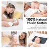 Synrroe Muslin Burp Cloths Large 20 by 10 Inches 100%