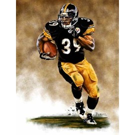 James Byrne Willie Parker Pittsburgh Steelers 8 X 10 Giclee by James Byrne Series 1