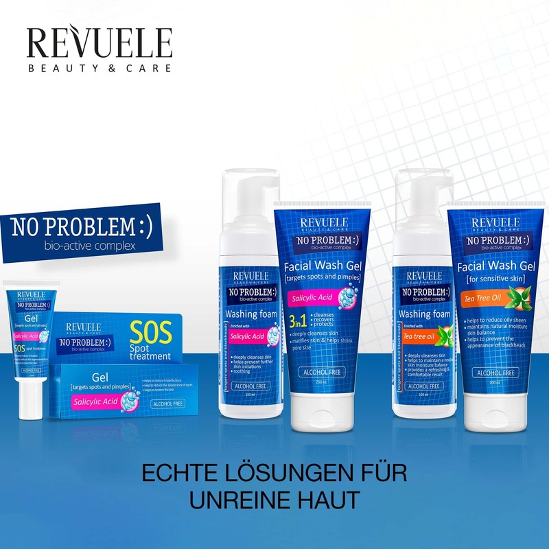Revuele No Problem Facial Cleansing Gel with Salicylic Acid -