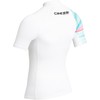 CRESSI Shield Lady Rash Guard Short/SL White Aquamarine- Rash Guard