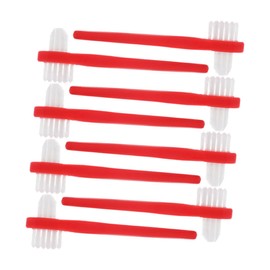 VICASKY 8pcs Dual Head Denture Cleaning Brush Soft Bristles for Optimal Hygiene Gentle Cleaning for False Portable Design for Easy Carrying and Use