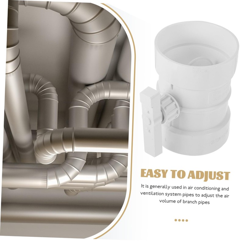 BESPORTBLE Control Valve Pp Plastic Manual Air Duct Damper for