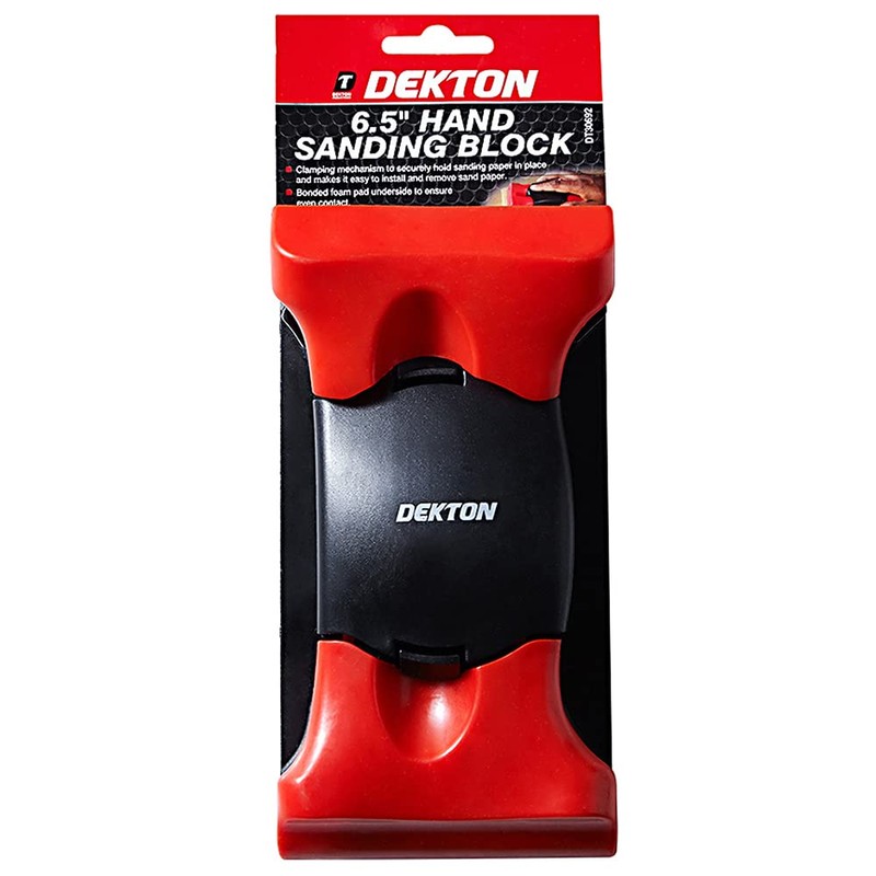 Dekton Hand Sanding Block-Clamping Mechanism To Securely Hold Sanding Paper