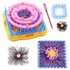 KNEWMART Flower Loom Kit, Loom Device, 8 Pieces, Flower Maker,