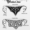 2Pcs Goth Crochet Bandana, Halloween Hair Accessories for Women