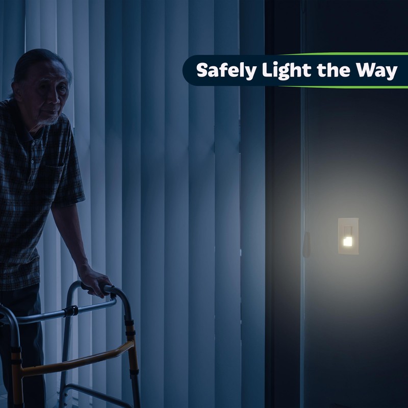 TOPGREENER 3-Way Decorator Switch with Guide Light, Gold