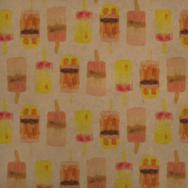 GRAPHICS & MORE Pretty Ice Pops Premium Kraft Roll Gift