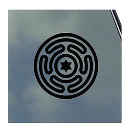 Hecate Wheel Vinyl Sticker Decal Circle Labyrinth Symbol