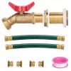 WADEO Rain Barrel Spigot, Brass Rain Barrel Quarter Turn Ball
