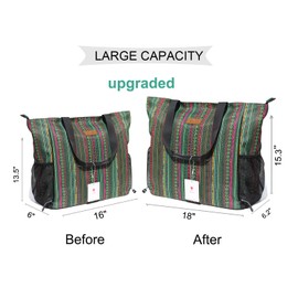 ESVAN Yoga Mat Bag Yoga Tote Carrier Shoulder Bag Carryall Tote for Office,Yoga,Pilates,Travel,Beach and Gym (J)