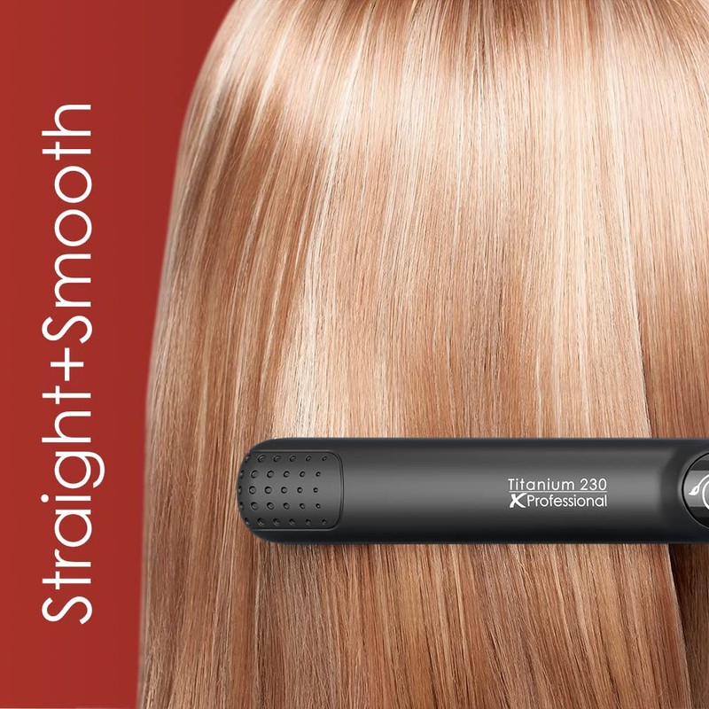JINRI Professional Salon Flat Iron with 1 Inch Plate Ceramic