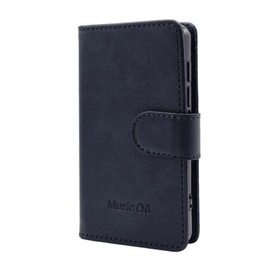 Samvix Leather Book Case for Q6 Music Player (Blue)