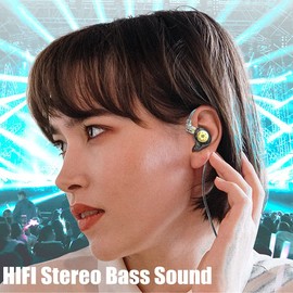 KZ EDX PRO in Ear Earphones 10mm Dual Magnetic Dynamic Driver HiFi Deep Bass Wired Earbuds with 5N OFC 2pin Detachable cable for Drummer Musicians Singer Stage Workout Sport Earbuds(White without Mic)