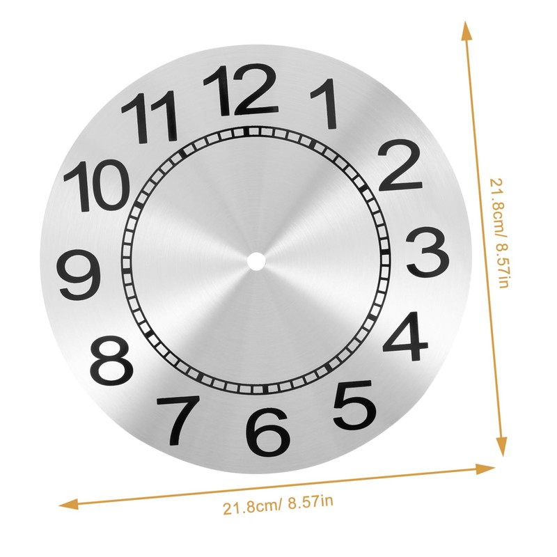TEHAUX Replacement Round Clock Dial Panel DIY Clock Part with