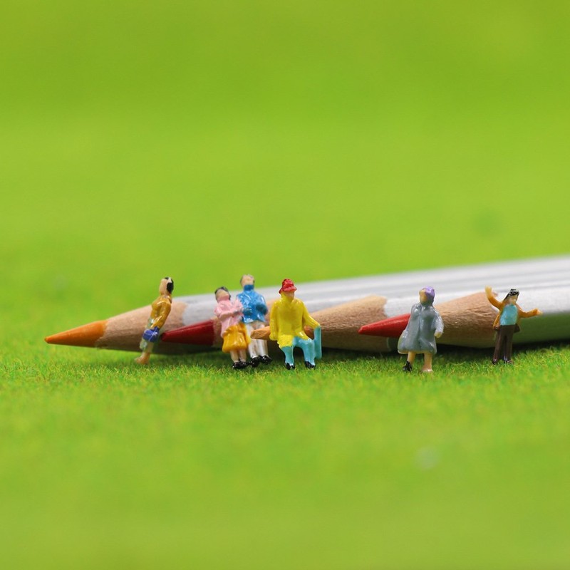 100pcs Model Trains 1:150 Scale Painted Figures N