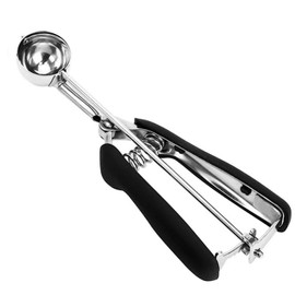 18/8 Stainless Steel Cookie Scoop, Cookie Scoops for Baking, 0.8Tbsp/2.5tsp/12.5ml/0.5oz Cookie Dough Scoop, Ice Cream Scooper with Trigger Release, Cookie Scooper for Baking, Melon Scoop
