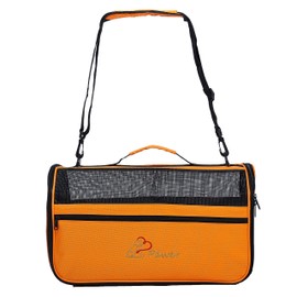 Pawer 18” x 10” x 10”Soft-Sided Foldable Airline Approved Pet Carrier for Cat, Puppy and Small Dog, Washable 600D Oxford Fabric, with Handle and Strap for Carry, Multiple Colors Available