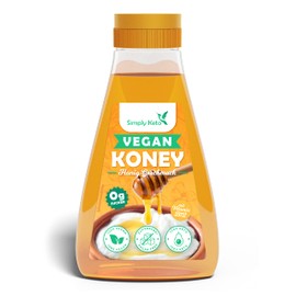 Simply Keto Koney - Veganer Sirup mit Honig Geschmack - ohne Zucker mit Vitamin B12 - Nur 1,5g Kcal & 0g Netto-Kohlenhydrate pro 100g - Gesüßt mit Erythrit/Stevia - Lower Carb* & Keto geeignet