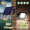 intelamp Solar Lights Outdoor, 4400mAh Solar Powered Flood Lights, Security