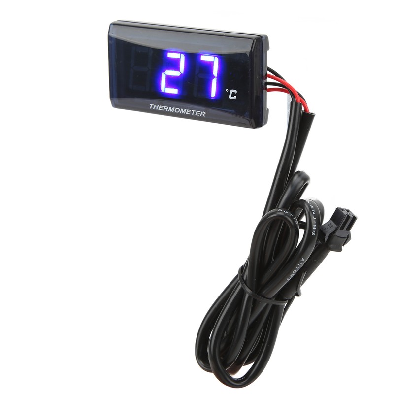 Universal Motorcycle DC12V LCD Screen Slim Water Temperature Gauge With