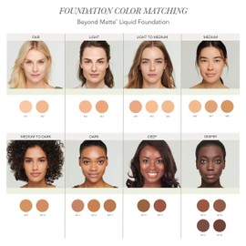 jane iredale Beyond Matte 3-in-1 Liquid Foundation, Long-wear, Buildable Coverage, Vegan, Clean, Cruelty Free, Semi Matte Finish, M18