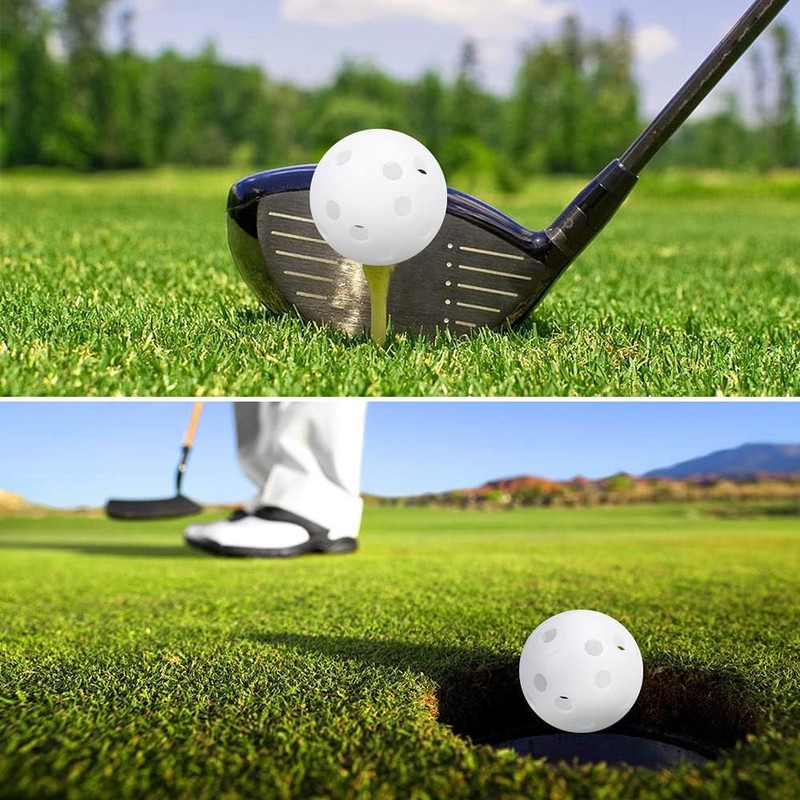 KOFULL 50 PCS Practice Golf Balls Plastic Golf Balls With