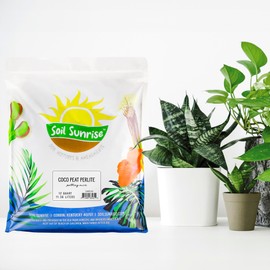 Coco Peat Perlite Potting Mix (12 Quarts), Loose Coconut Coir and Perlite