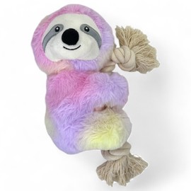 MIJOMA Cuddly Koala Plush Dog Toy, Squeaky Function, for Fetch Games, Robust, 24 x 11 x 9 cm (Pink-Purple)