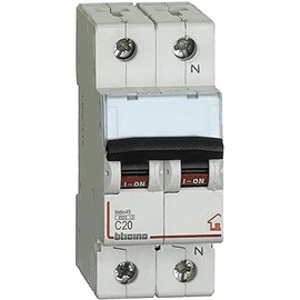 BTicino FC810NC20 Interruttore Magnetotermico C20 1P+N 2M 4500A