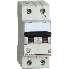 BTicino FC810NC20 Interruttore Magnetotermico C20 1P+N 2M 4500A