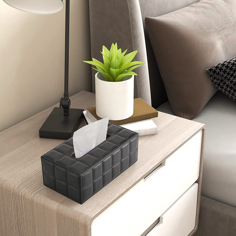KINGFOM PU Leather Cosmetic Tissues Box Tissue Box Tissue Box