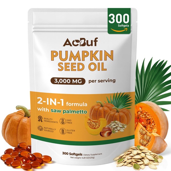 ACBUF Pumpkin Seed Oil with Saw Palmetto, Pumpkin Seed Oil