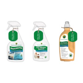 Complete Home Allergen Kit| Dust Mite Killer, Allergen Spray and Anti Allergen Laundry Detergent Trio