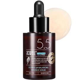 ACWELL Licorice pH Balancing Advanced Facial Serum Ampoule 30ml - Radiance and Dark Spot care Face Serum for Dull Skin, Reduces Acne and Blemishes, Minimizes Fine Lines, Healthy Glow Skin