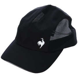 Coq Sportif QTBXJC24 Men's Dry Mesh Cap, Partially Breathable, Lightweight, Sweat, BK
