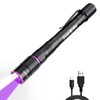 EverBrite Rechargeable Pen Flashlight with UV Light and White Light,