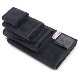 Bassetti New Shades 9328130 Wash Mitt 100% Cotton Anthracite G2 16 x 12 cm