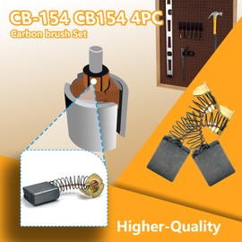 CB-154 CB154 Carbon brush Replacement for Makita Miter Saw Replaces 181047-4 CB-155 CB-157 CB-161 CB163 194986-9 643152-0 643153-8 (4 pack)