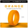 Knot Theory Orange Silicone Ring Men - Size 9 Step