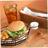 Ciieeo 1Pc Stainless Steel Frying Basket Black French Fries Container