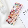 Acetate Marble Hair Comb & Brush Set - Anti-Static & Portable Fine-Tooth Comb Colorful 2ea