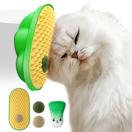 Stick on Wall Catnip Balls Toys for Indoor Cats, Catnip Wall Balls for Cats to Lick, Massage & Self Grooming, Cat Face Scratchers