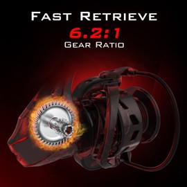 KastKing Royale Legend Glory Spinning Fishing Reel, 6.2:1 High-Speed, Fresh & Saltwater Fishing Reel, Size 1000