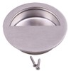 szzijia Silver Stainless Steel Round Recessed Flush Pull Drawer Cabinet