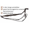 AMKA Portuguese Breastplate Brown with Silver Ornaments and Fittings