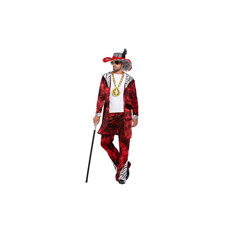 fancy dress big daddy pimp 1970s fits upto 48 chest