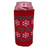 Coolie Junction Ho Ho Ho Christmas Pattern 16 oz. Can