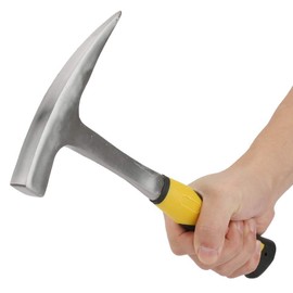 Rock Pimple Hammer, Blade Handle Mallet, Double Head Duckbill, Geological Flat Surveying, Brick Shock Reduction Handle, Shock Absorbing Mouth for Mining Exploration (S