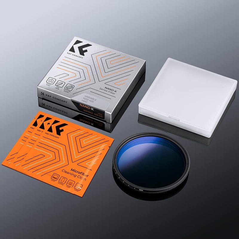 K&F Concept 58mm Variable ND Lens Filter ND2-ND400 (1-9 Stops)